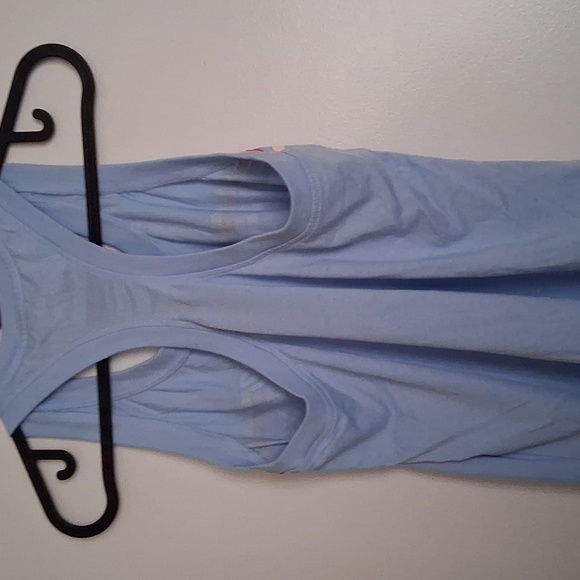 Nike Light Blue Tank Top with Colorful Stripes - Picture 3 of 6